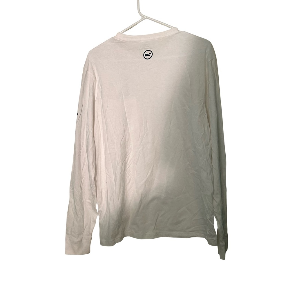 Vineyard Vines White Long Sleeve Tee with Navy Xavier University logo - Picture 6 of 6